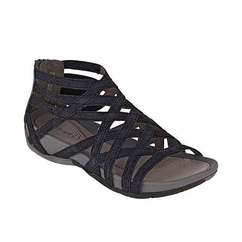 Sweat-absorbing comfort sandals for women – Lorena-Black-3-State of Style