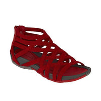 Sweat-absorbing comfort sandals for women – Lorena-Red-3-State of Style