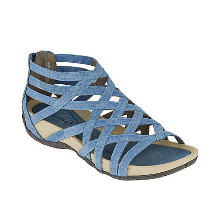 Sweat-absorbing comfort sandals for women – Lorena-Sky blue-3-State of Style
