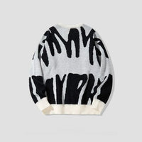Sweater with Bold Abstract Pattern - Tobias-Grey-XS-State of Style