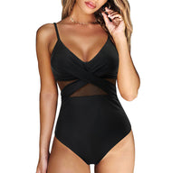 Swimsuit with mesh cut-out and push-up effect - Nora-XS-State of Style
