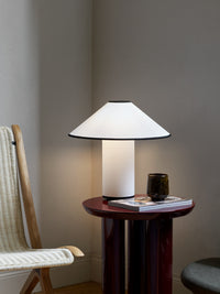 Table lamp with fabric shade – Lunara-Red+White-State of Style