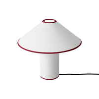 Table lamp with fabric shade – Lunara-Red+White-State of Style