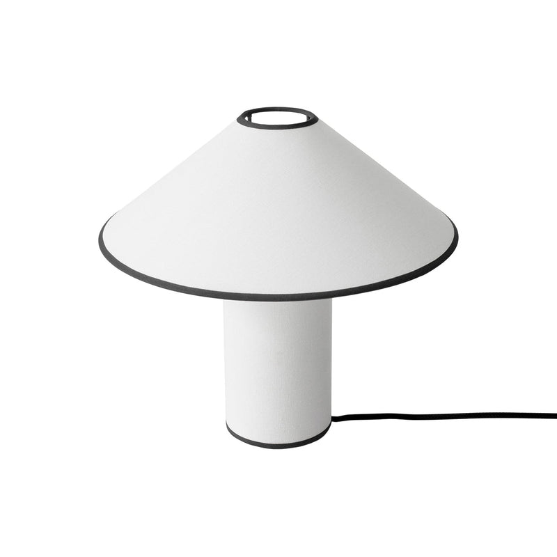 Table lamp with fabric shade – Lunara-Red+White-State of Style