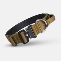 Tactical Dog Collar with Handle - PowerGrip-Brown-M-State of Style