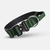 Tactical Dog Collar with Handle - PowerGrip-Green-M-State of Style