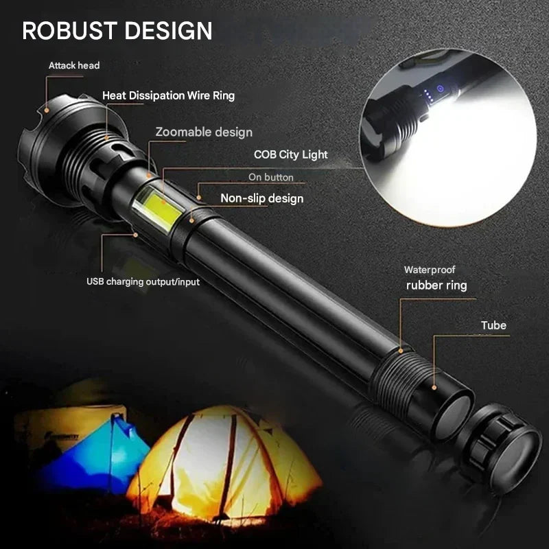 Tactical Flashlight - LumenTact-Basic version (50000 LUMEN)-Excl. battery-State of Style