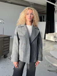 Tailored Winter Coat - Elise-Grey-XS/S-State of Style