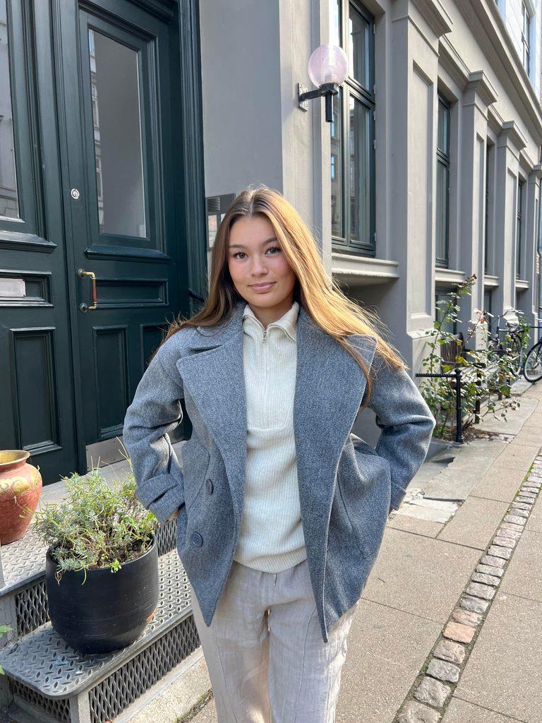 Tailored Winter Coat - Elise-Grey-XS/S-State of Style