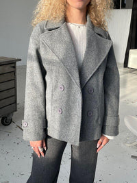 Tailored Winter Coat - Elise-Grey-XS/S-State of Style