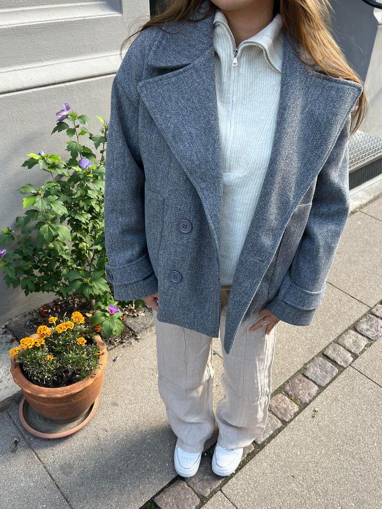Tailored Winter Coat - Elise-Grey-XS/S-State of Style