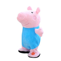 Talking and Walking Plush Toy - MagicTalk-Piglet - blue-State of Style