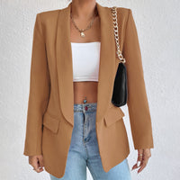 Tatjana | Timeless Classic Elegant Blazer-Brown-S-State of Style