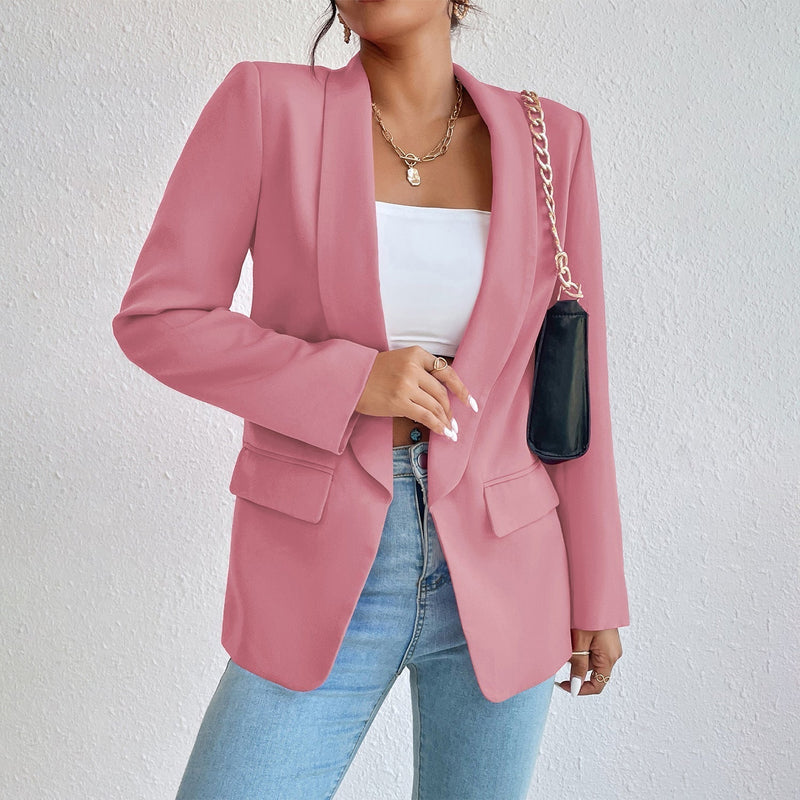 Tatjana | Timeless Classic Elegant Blazer-Pink-S-State of Style