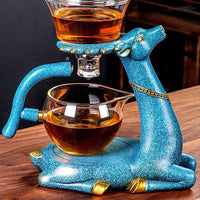 Tea Set with Innovative Magnetic Design - MagneticTeaSet-Blue Teapot-State of Style