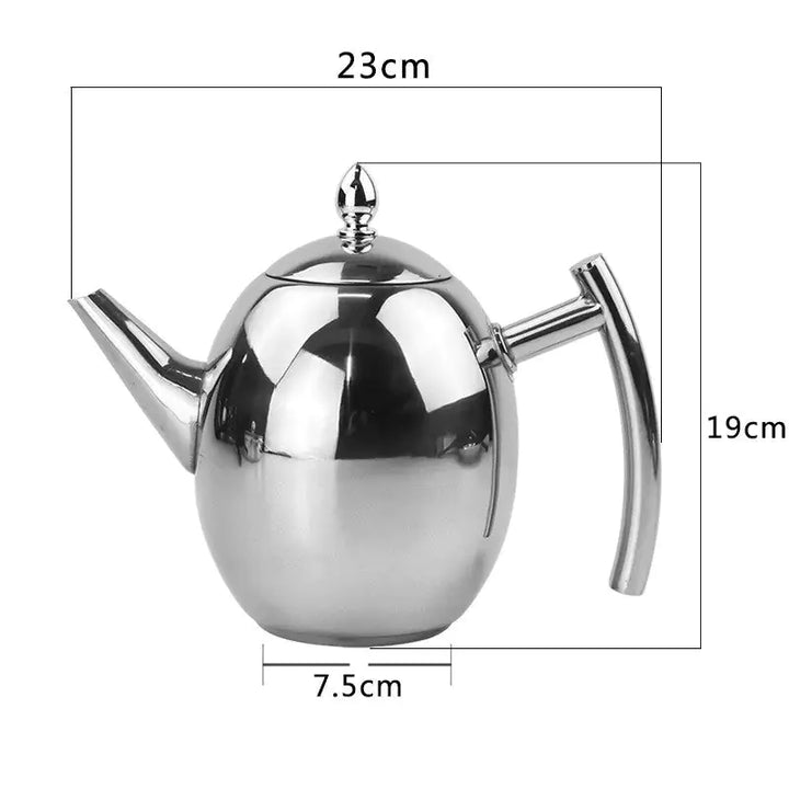 TeaElegance Stainless Steel Teapot with Infuser-State of Style