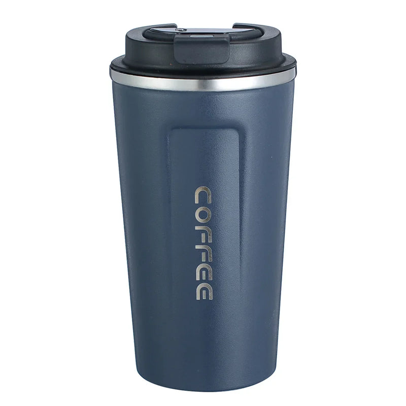 TempMate Smart Stainless Steel Thermos Mug with Temperature Display-380ML-Pink with Portable Strap-State of Style