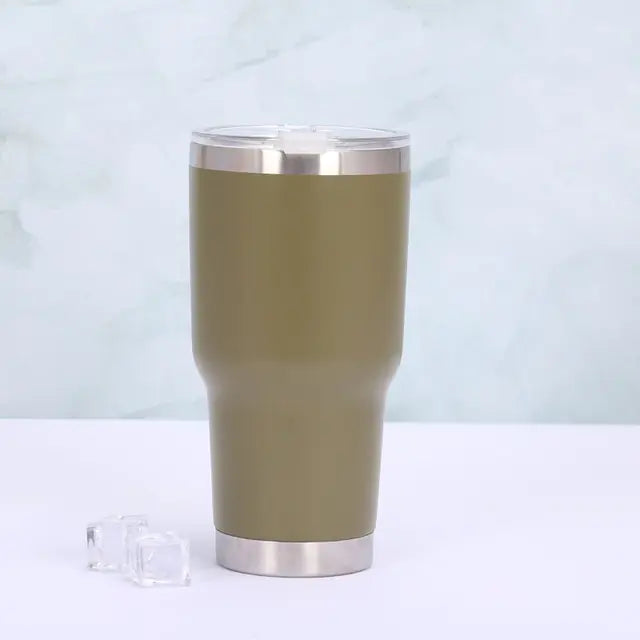 TempTraveler Insulated Travel Mug with Slide Lid-Green-State of Style