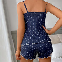 Tessa Sleeveless Pyjama Set-Navy Blue-S-State of Style