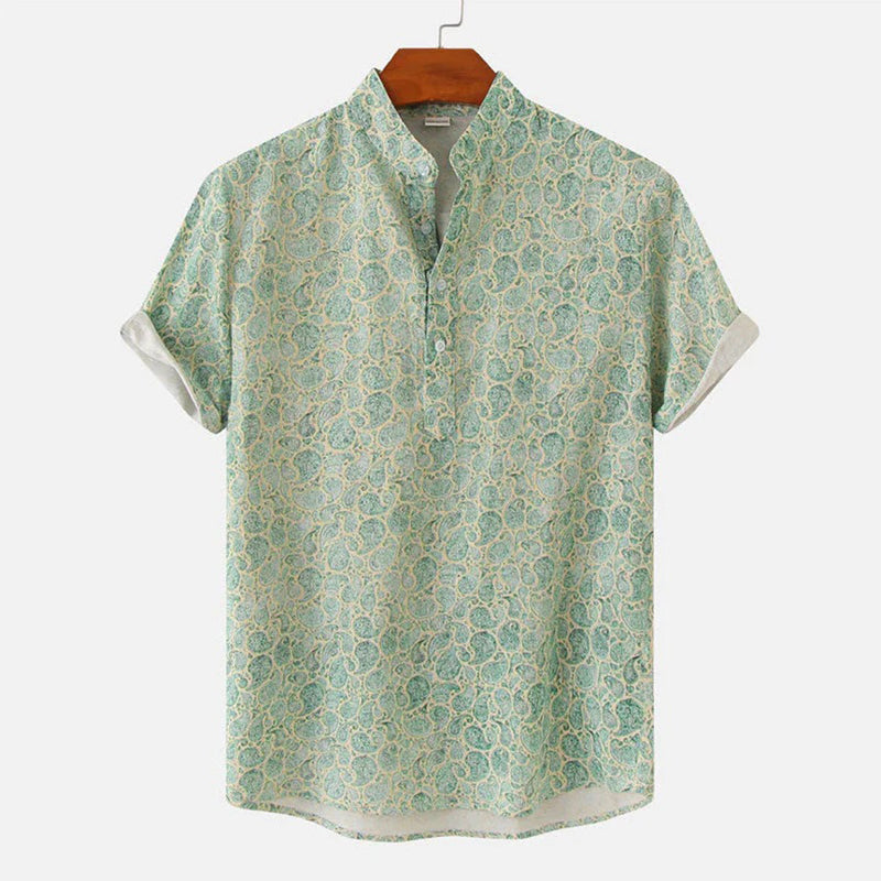 Thaddeus | Stylish Summer Top-Green-M-State of Style