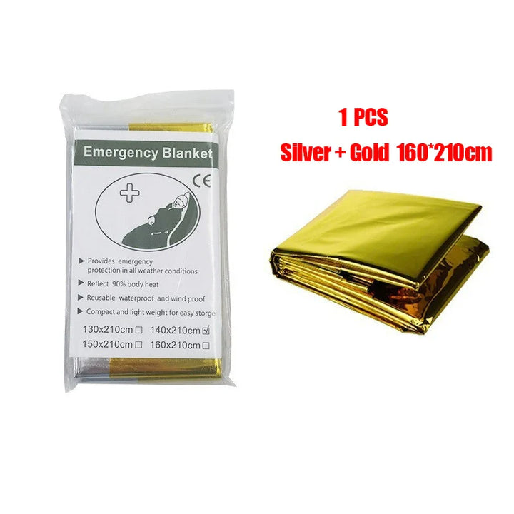 ThermaShield Poncho – Multifunctional Emergency and Insulation Blanket-Gold/Silver C-State of Style