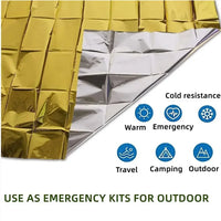 ThermaShield Poncho – Multifunctional Emergency and Insulation Blanket-Silver A-State of Style