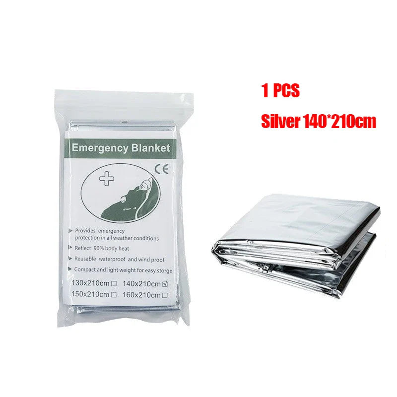 ThermaShield Poncho – Multifunctional Emergency and Insulation Blanket-Silver B-State of Style