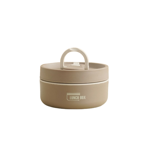 ThermoBox Multi-Layered Insulated Lunchbox with FREE Carry Bag-Small-Brown-State of Style