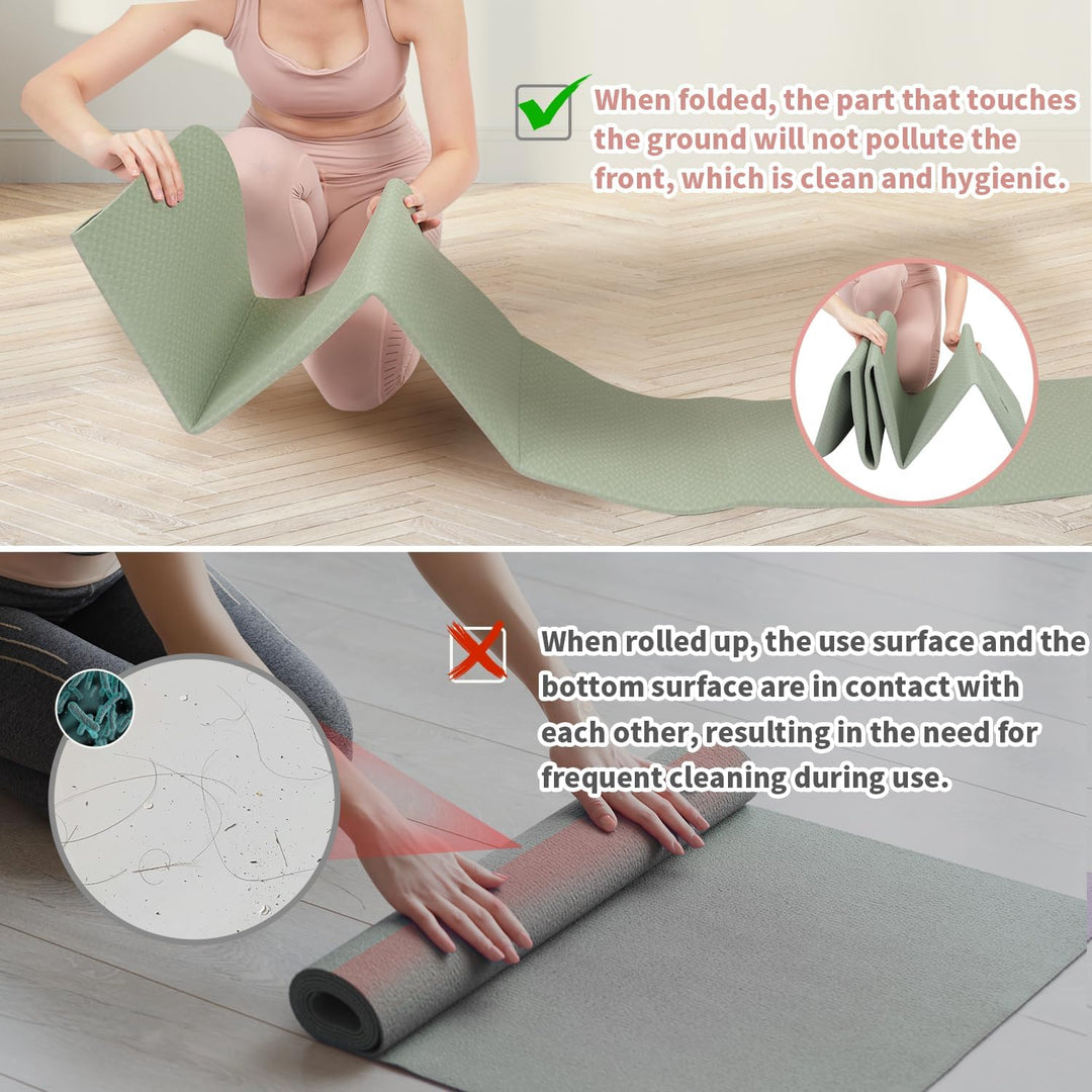 Thick Foldable Yoga Mat - FlexiMat-Green-State of Style