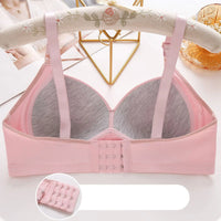 Thin-Cup Wireless Plus Size Bra - Comfortable All-Day Wear-Grey-12-State of Style
