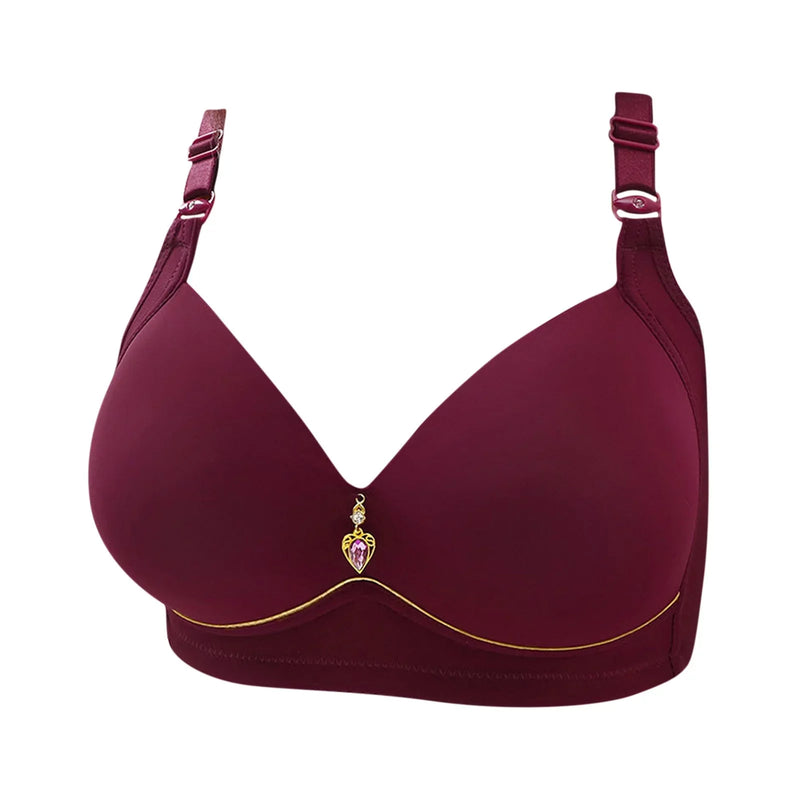 Thin-Cup Wireless Plus Size Bra - Comfortable All-Day Wear-Mauve-12-State of Style