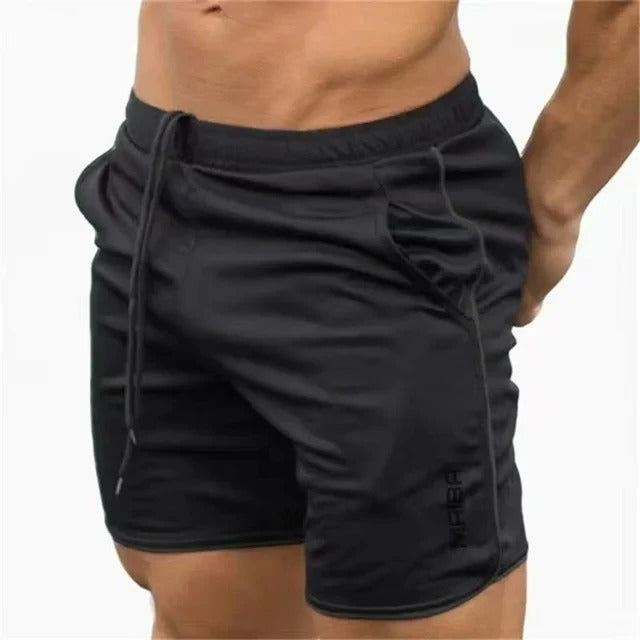 Tight Swim Shorts Made of Stretch Fabric for Men - Timo-Black-M-State of Style