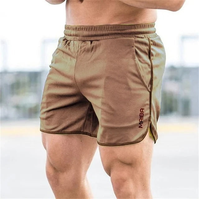 Tight Swim Shorts Made of Stretch Fabric for Men - Timo-Brown-M-State of Style