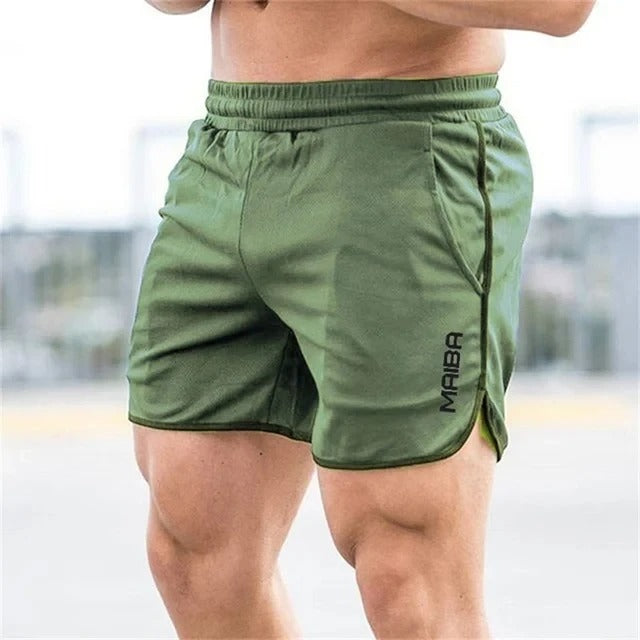 Tight Swim Shorts Made of Stretch Fabric for Men - Timo-Green-M-State of Style