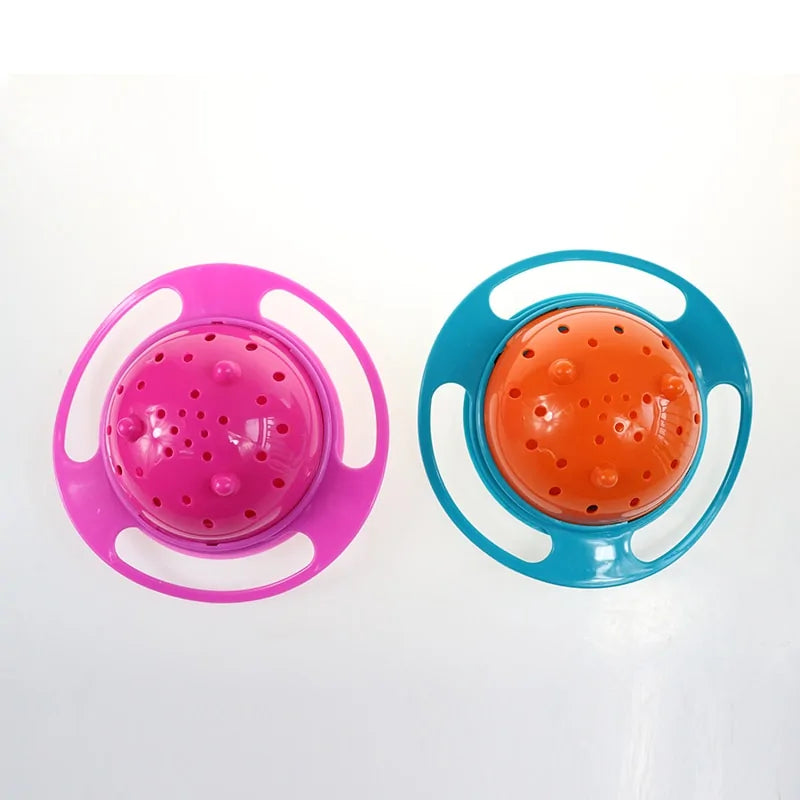 Tilt-Proof and Spill-Free Gyro Bowl - SpinSnack-Green-State of Style