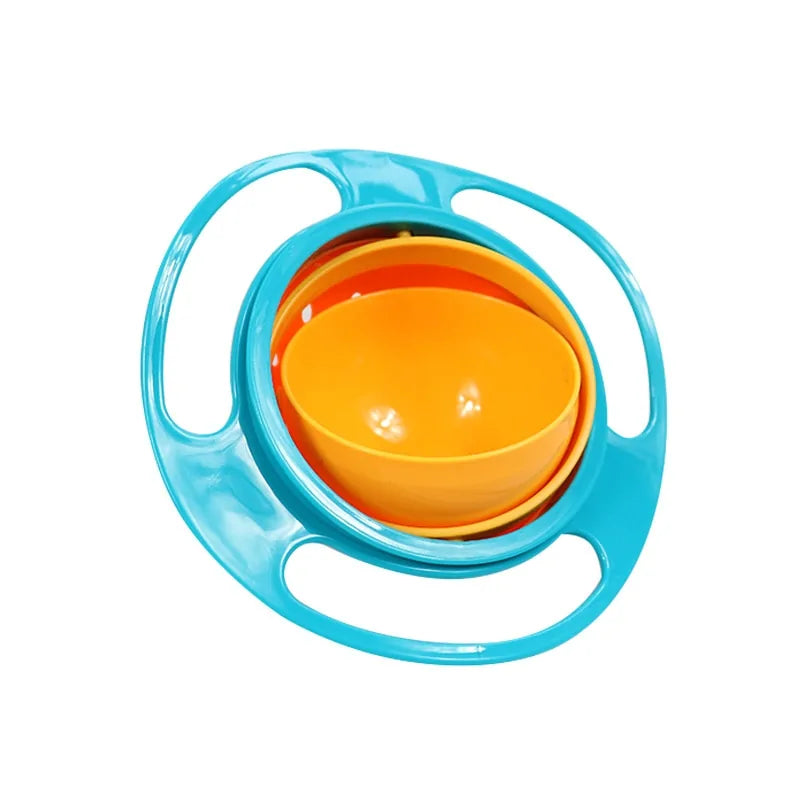 Tilt-Proof and Spill-Free Gyro Bowl - SpinSnack-Green-State of Style