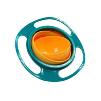 Tilt-Proof and Spill-Free Gyro Bowl - SpinSnack-Green-State of Style