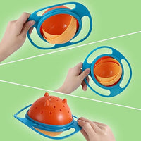 Tilt-Proof and Spill-Free Gyro Bowl - SpinSnack-Green-State of Style