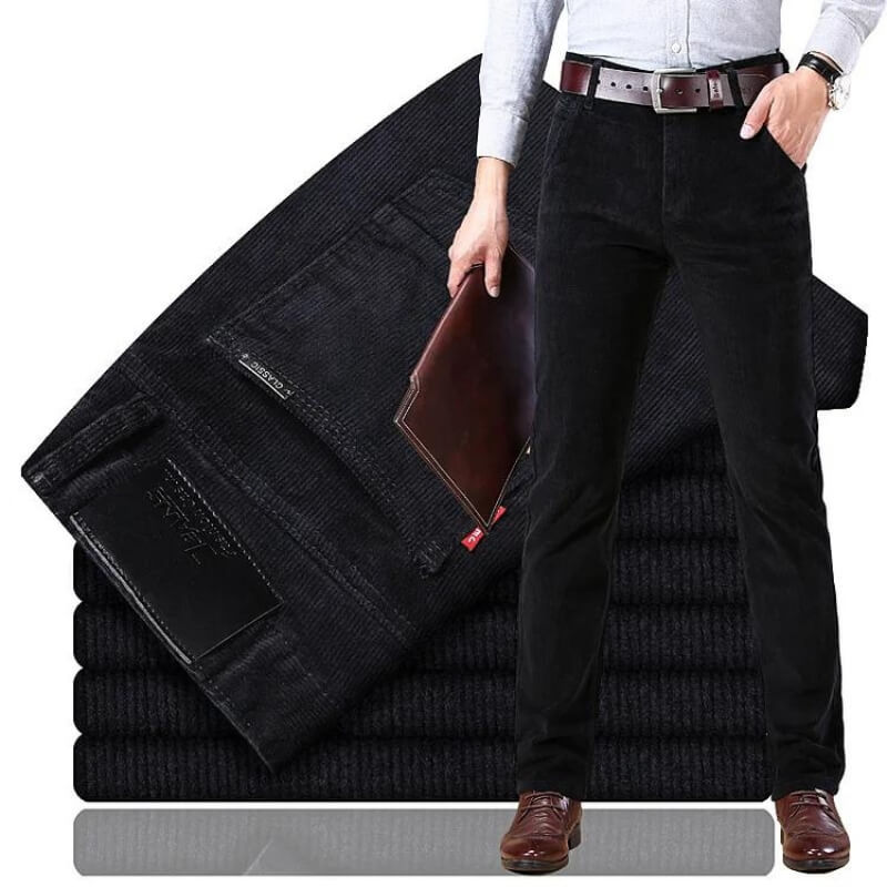 Timeless Corduroy Trousers for Men - Julian-Black-28-State of Style