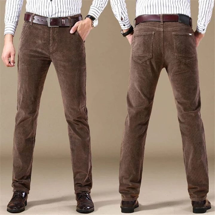 Timeless Corduroy Trousers for Men - Julian-Khaki-28-State of Style