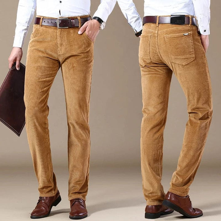 Timeless Corduroy Trousers for Men - Julian-Khaki-28-State of Style