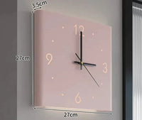 TimeLume Double-Sided Square Wall Clock with Lighting-White-State of Style