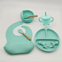 TinyBites Silicone Feeding Set for Babies-Pink-State of Style