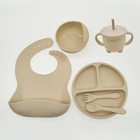 TinyBites Silicone Feeding Set for Babies-Pink-State of Style