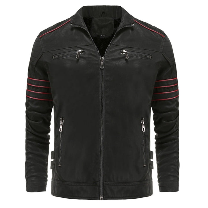 Titanium Rogue Leather Jacket - Hugh-Black-S-State of Style