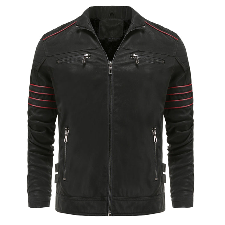Titanium Rogue Leather Jacket - Hugh-Black-S-State of Style
