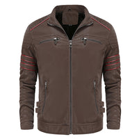 Titanium Rogue Leather Jacket - Hugh-Black-S-State of Style