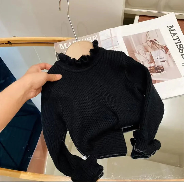 Toddler Cotton Sweater – Soft and Comfortable Toddler Clothing-Black-80 for 12-18M-State of Style