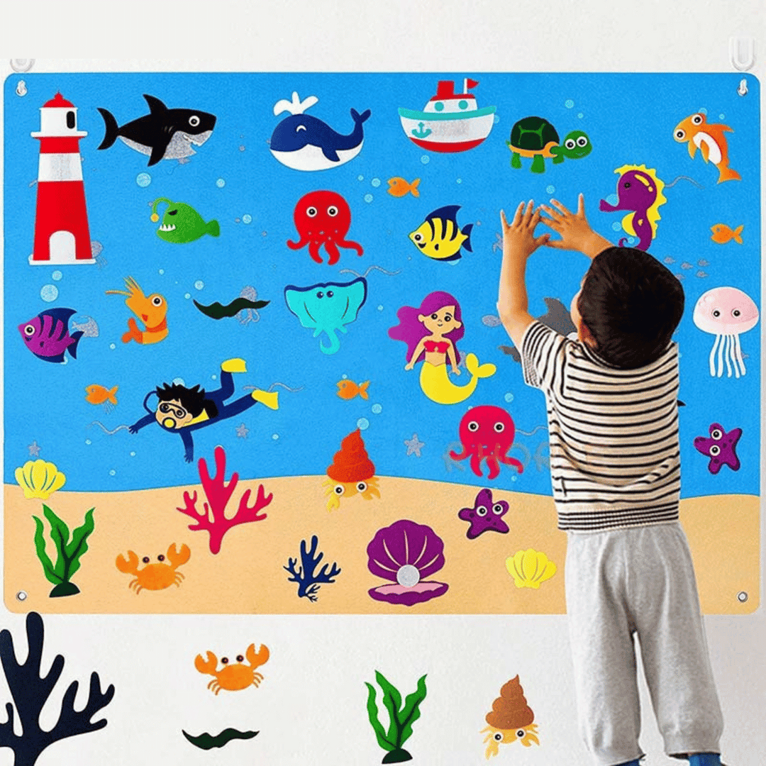 Toddler Felt Playboard - FeltAdventure-Underwater world-State of Style