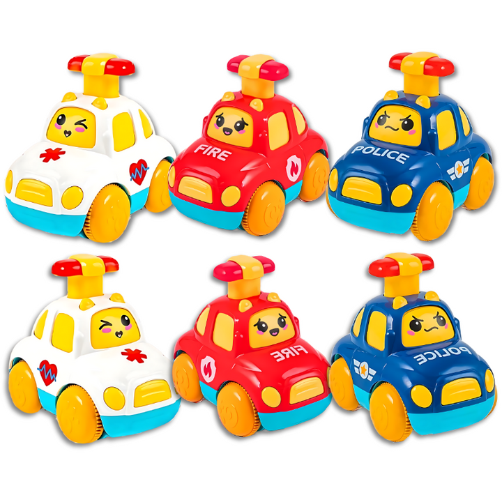 Toddler Rescue Toy Cars - TurboTrekker-6-Pack-State of Style